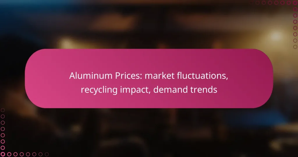 Aluminum Prices: market fluctuations, recycling impact, demand trends