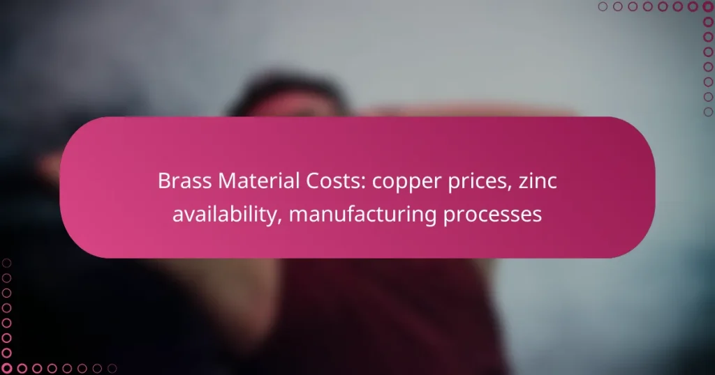 Brass Material Costs: copper prices, zinc availability, manufacturing processes
