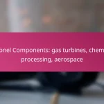 Inconel Components: gas turbines, chemical processing, aerospace