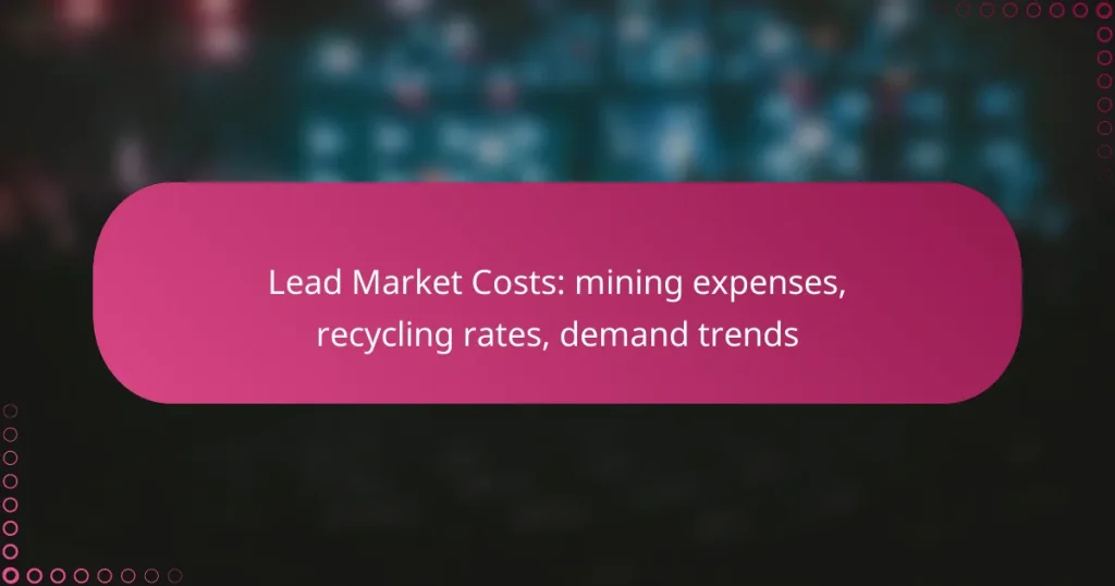Lead Market Costs: mining expenses, recycling rates, demand trends