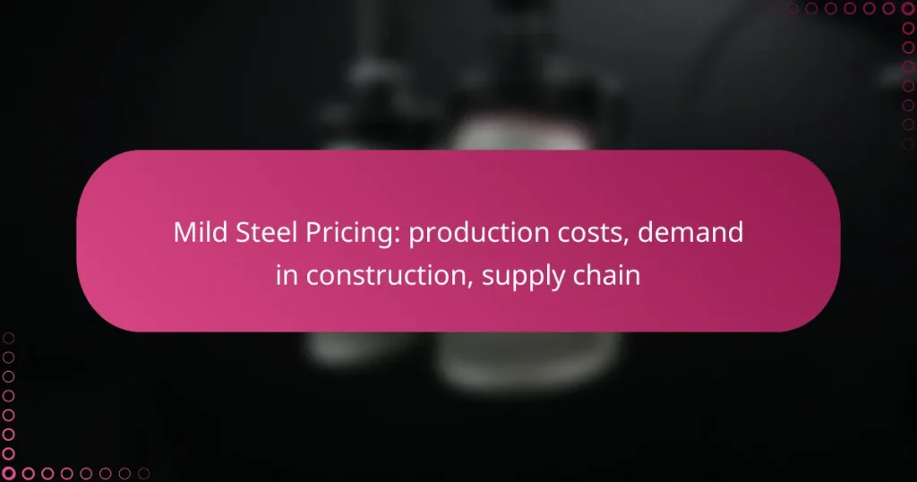 Mild Steel Pricing: production costs, demand in construction, supply chain