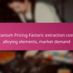 Titanium Pricing Factors: extraction costs, alloying elements, market demand