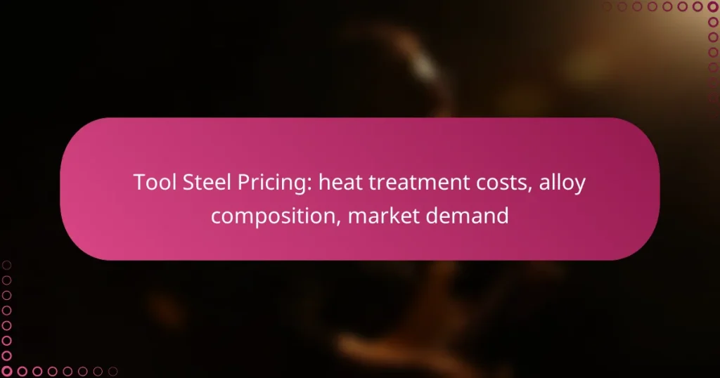 Tool Steel Pricing: heat treatment costs, alloy composition, market demand